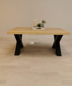 Alternative view of Eiken salontafel X-Poot