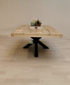 Alternative view of Industriële steigerhout salontafel Matrix-Onderstel