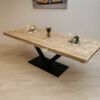 Industriële steigerhout tafel V-Onderstel