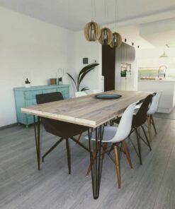 Industriële steigerhout tafel Hairpin-Onderstel