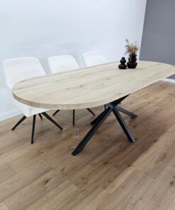 Alternative view of Eiken plat ovale tafel met Matrixpoot K5