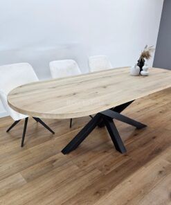 Alternative view of Eiken plat ovale tafel met Twist Poot K8