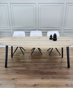 Eikenhout Organische tafel met Schuine poten