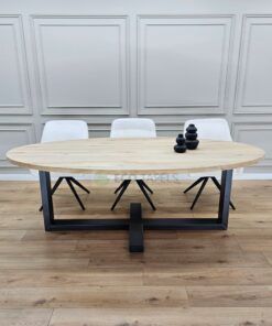 Eikenhout Ovale tafel met Plus Frame