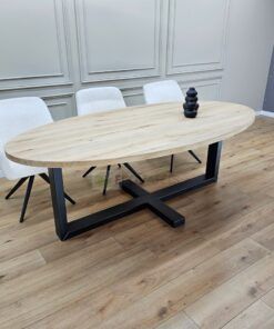 Alternative view of Eikenhout Ovale tafel met Plus Frame