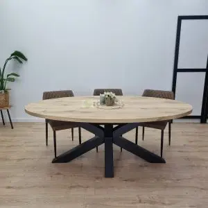 Eiken Ovale tafel Matrix-Poot