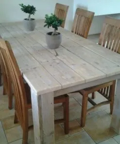 Alternative view of Steigerhout tafel Blok