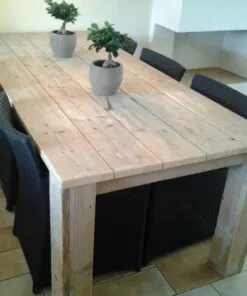 Steigerhout tafel Blok