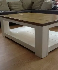 Alternative view of Steigerhout salontafel Blok