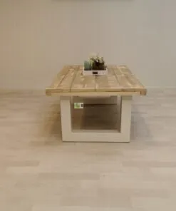 Alternative view of Industriële steigerhout salontafel U-Onderstel