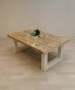 Industriële steigerhout salontafel U-Onderstel