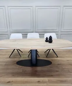 Eikenhout Deens ovale tafel O-Poot Ovaal