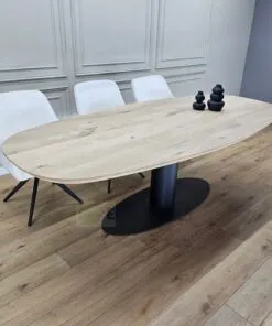 Alternative view of Eikenhout Deens ovale tafel O-Poot Ovaal