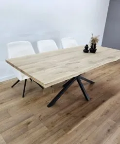 Alternative view of Eikenhout boomstam tafel met Matrixpoot k5