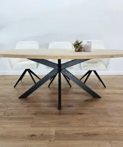 Alternative view of Eiken Ovale tafel met matrixpoot Sandi