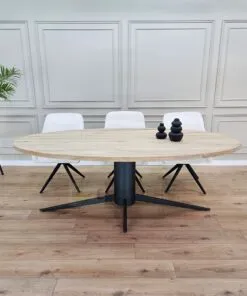 Eiken Ovale tafel met Otrix onderstel