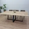 Eiken boomstam tafel