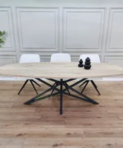Eiken Deens ovale tafel met Ster onderstel