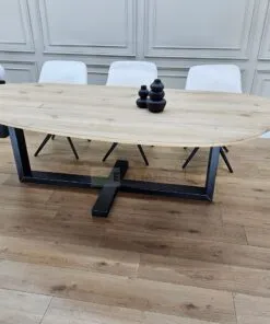 Alternative view of Eikenhout Organische tafel met Plus Frame