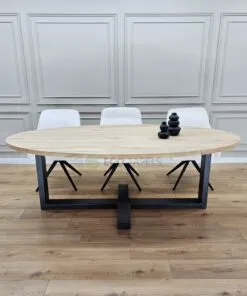 Eikenhout Ovale tafel met Plus Frame