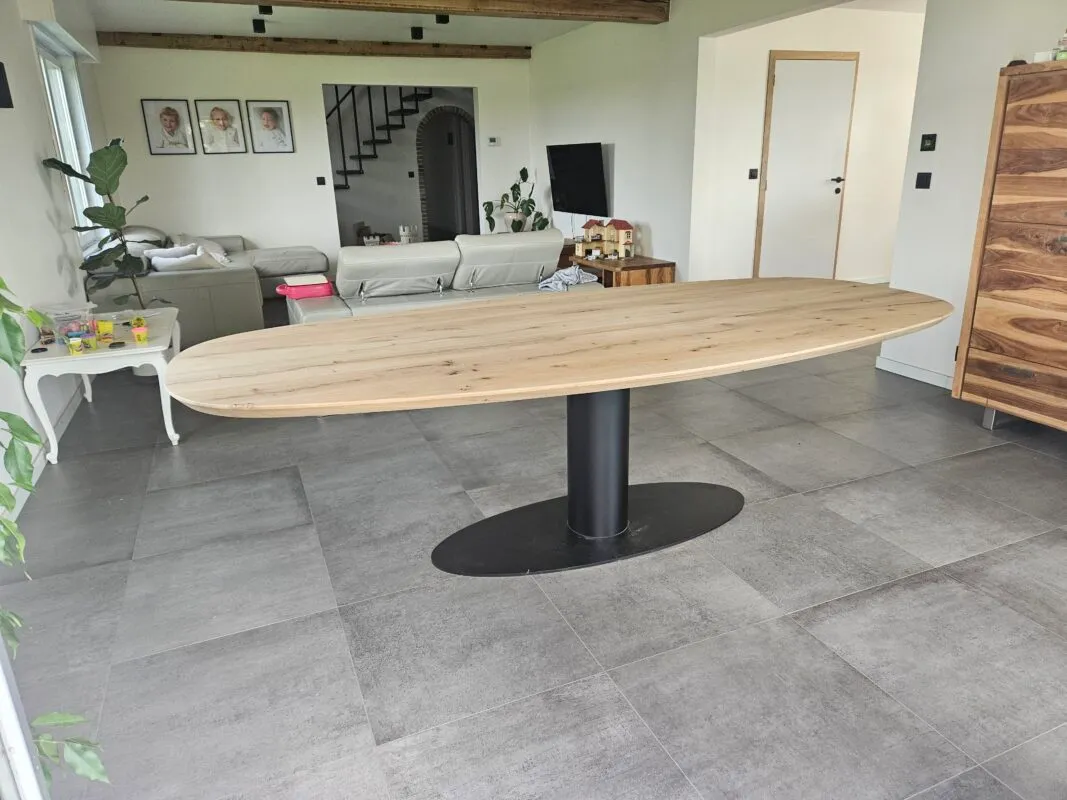 Eiken deens ovale tafel