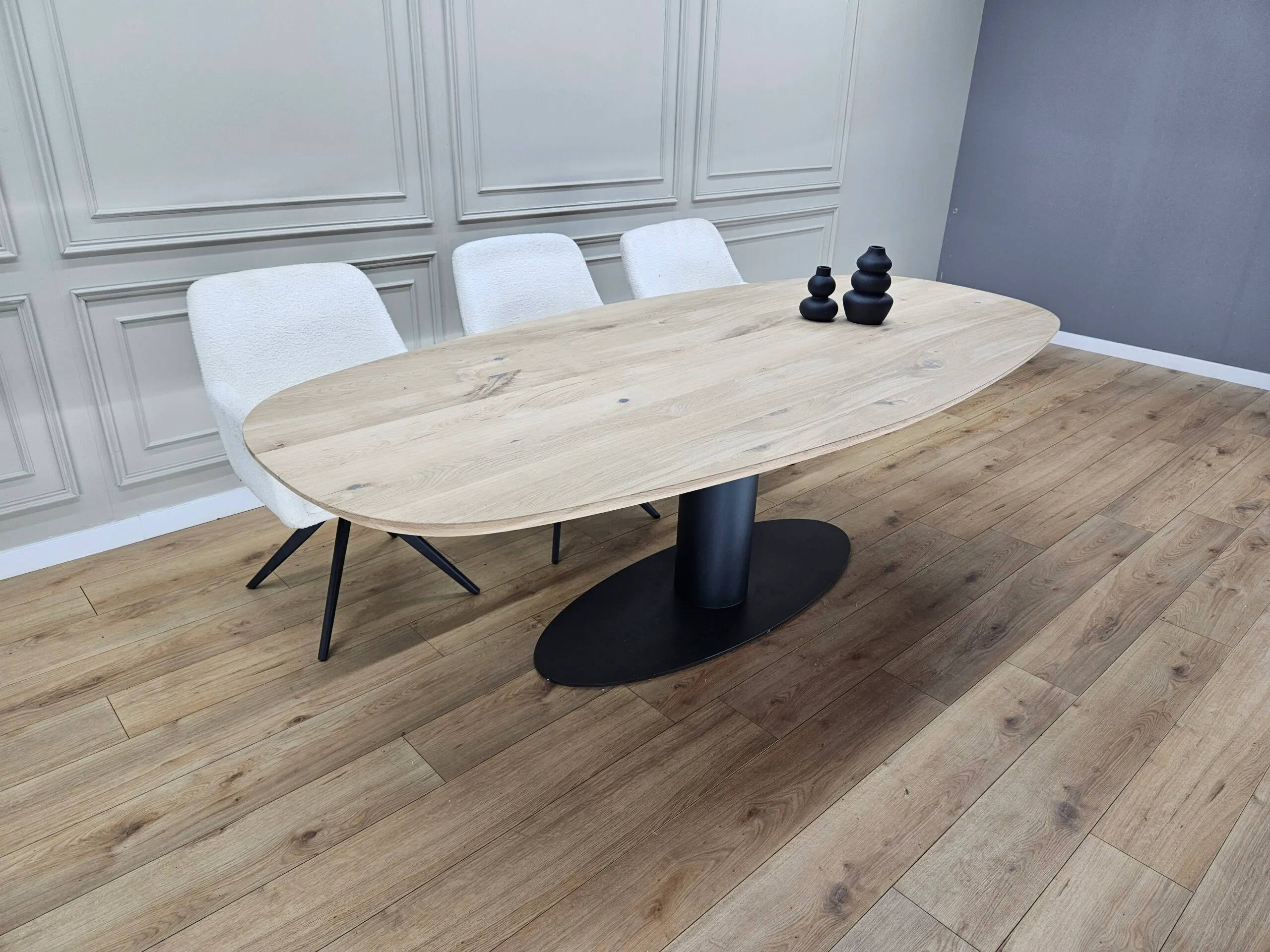 Eiken deens ovale tafel