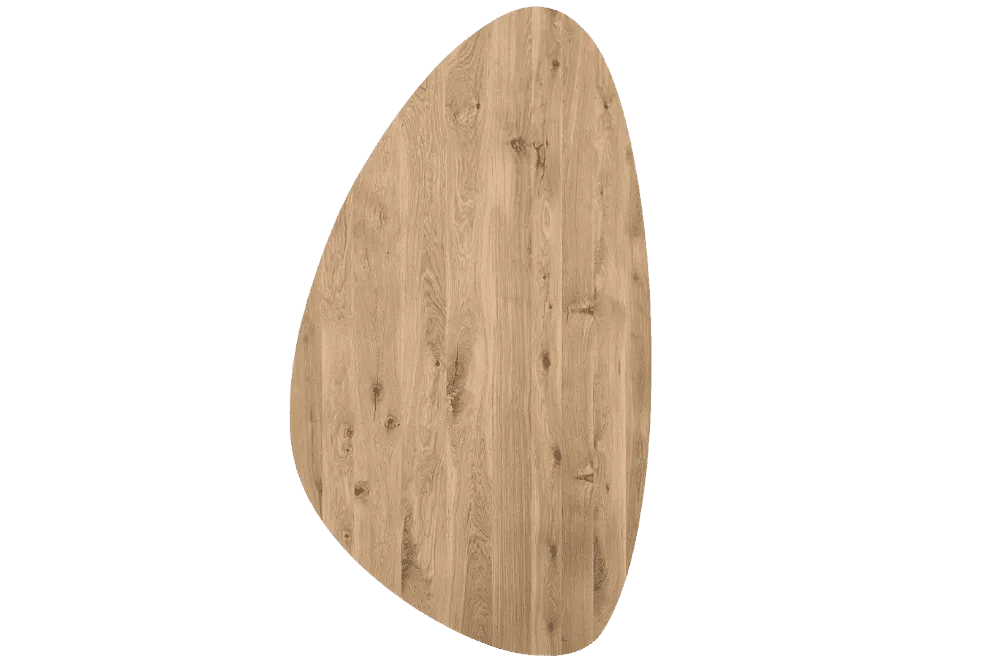 Eiken organische kiezel tafelblad